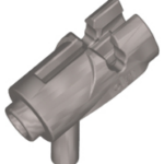 LEGO Minifigure Accessory Flat Silver Minifigure Gun + Trigger