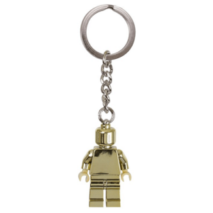 Gold LEGO Minifigure keyring / keychain 850807