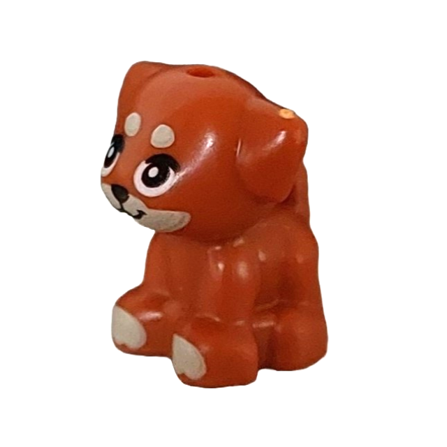 LEGO Animal Friends Dark Orange Puppy with Tan Spots (Aira) Minifigure