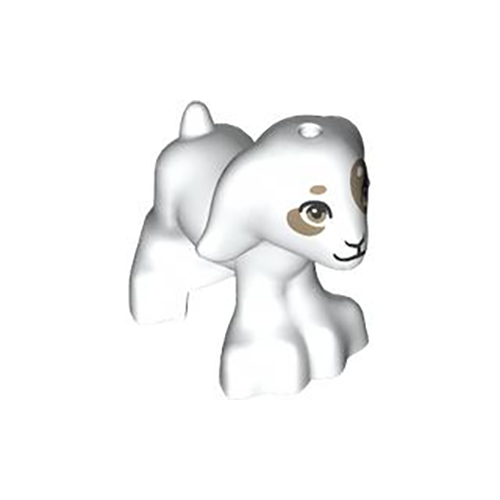 LEGO Animal Friends White Baby Goat Kid with Dark Tan Spots Minifigure from 42632