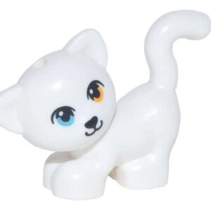 LEGO Animal Friends White Cat Standing Looking Left