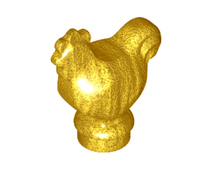LEGO Animal Gold Chicken Minifigure