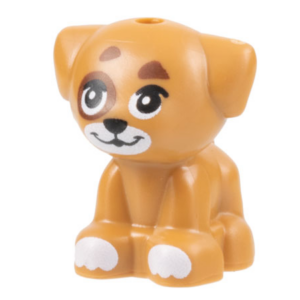 LEGO Animal Puppy Standing Medium Nougat Friends from 41738 (Small)