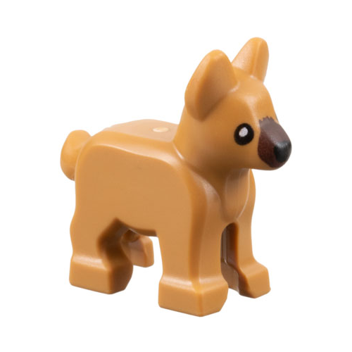 LEGO City Animal Medium Nougat Alsatian German Shepherd Puppy Dog Minifigure