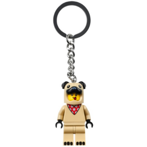 LEGO City French Bulldog Guy Minifigure Keyring 854158