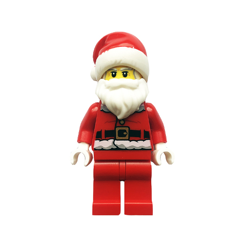 LEGO City Santa Fur Lined Coat with Candy Cane Print Minifigure