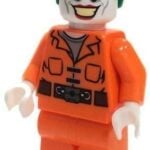 LEGO DC Comics Batman Minifigure Joker Orange Prison Suit from 10937