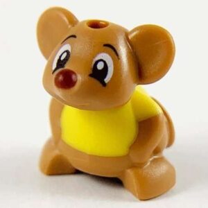 LEGO Disney Animal Mouse Hamster Yellow T-Shirt Gus Minifigure