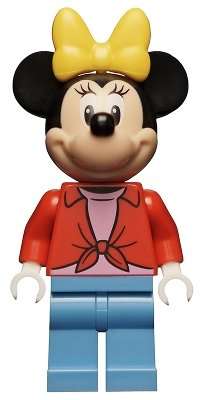LEGO Disney Minnie Mouse Red Open Shirt Minifigure from 10777