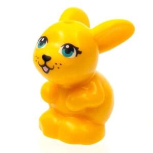 LEGO Friends Baby Bunny Rabbit Sitting Animal Minifigure (Bright Light Orange)