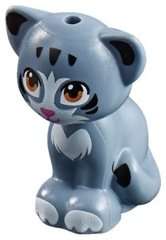 LEGO Friends Baby Cat Kitten Sitting Animal Minifigure (Sand Blue Chico)