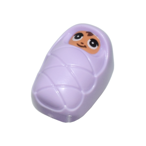LEGO Friends Baby Jayson Eman in Lavender Blanket Smiling Minifigure (Small) from 42621