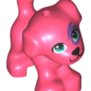 LEGO Friends Baby Puppy Dog Standing Animal Minifigure (Coral)