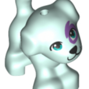 LEGO Friends Baby Puppy Dog Standing Animal Minifigure (Light Aqua)