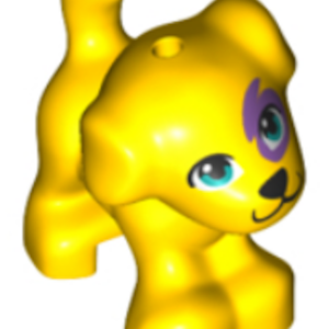 LEGO Friends Baby Puppy Dog Standing Animal Minifigure (Yellow)