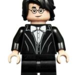 LEGO Harry Potter Black Suit White Bow Tie Minifigure from 75948