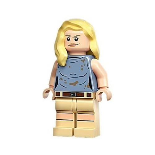 LEGO Jurassic World Dr. Ellie Sattler Sand Blue Shirt Minifigure from 76961