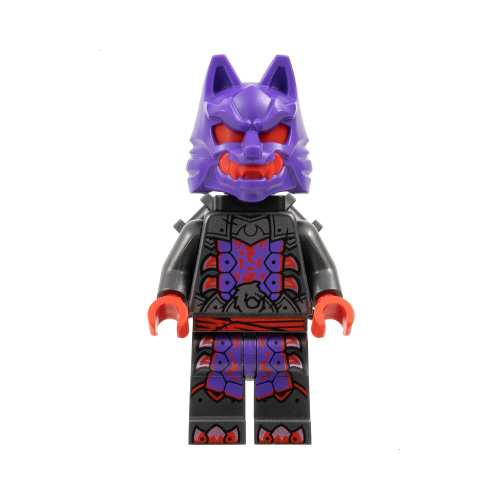 LEGO Ninjago Wolf Mask Warrior in Purple and Red Outfit Minifigure from 71818
