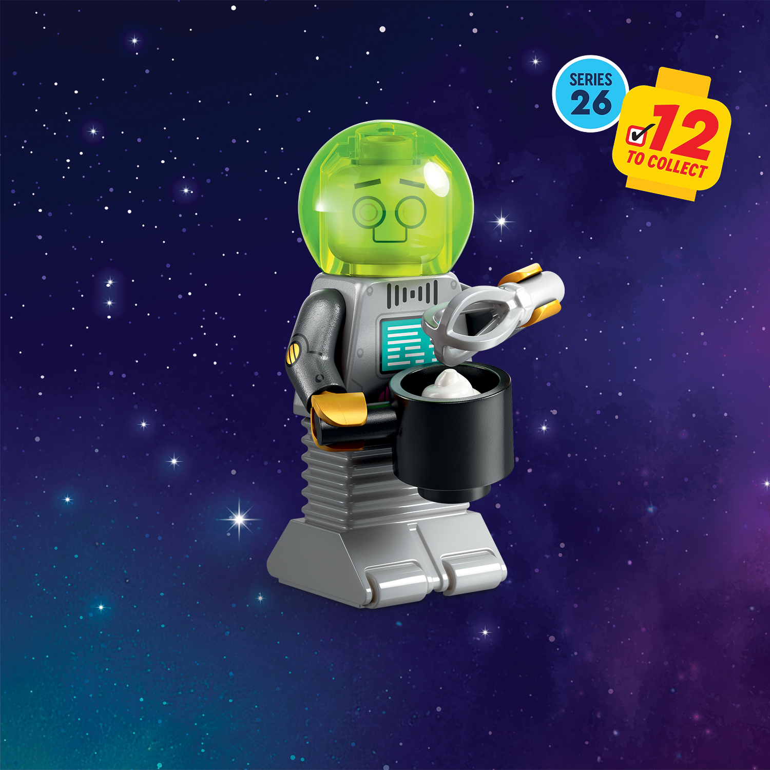 LEGO Minifigures Series 26 Space Series 71046 - Robot Butler - Supplied in Grip Seal Bags Without Boxes #9