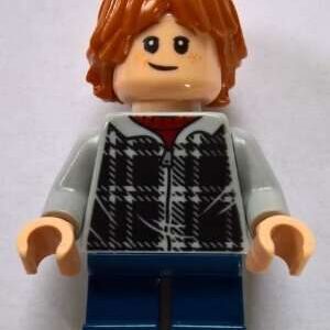 LEGO Harry Potter Ron Weasley Plaid Hoodie Minifigure from 75950