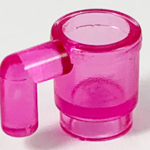 LEGO Minifigure Trans-Dark Pink Utensil Cup