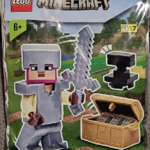 LEGO Minecraft Knight Minifigure with Chest and Anvil Foil Pack Set 662309 (Bagged)
