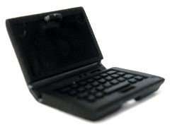 LEGO City Black Laptop Computer Minifigure Accessory