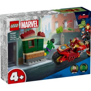 LEGO Marvel Iron Man with Bike and The Hulk Playset 76287