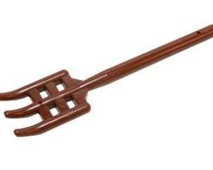 LEGO Minifigure Reddish Brown Utensil Pitchfork Flat Bottom