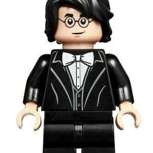 LEGO Harry Potter Black Suit White Bow Tie Minifigure from 75948
