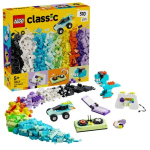 LEGO Classic Cool Creative Box, Colourful Building Bricks Toy 11043