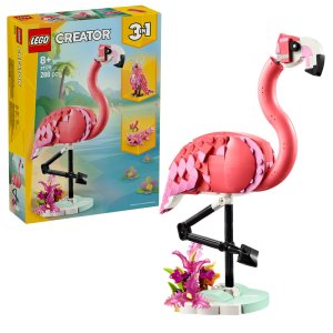 LEGO Creator 3in1 Wild Animals: Pink Flamingo Animal Toy Playset 31170