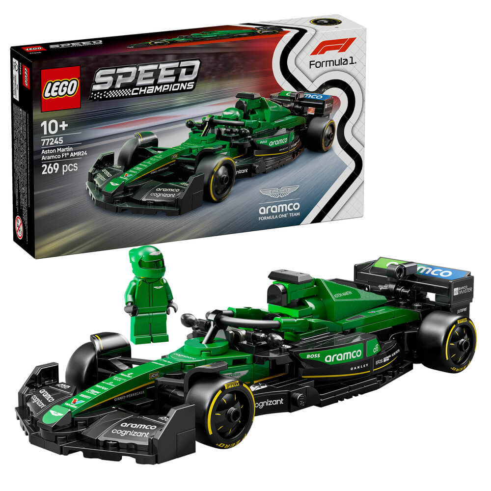 LEGO Speed Champions Aston Martin Aramco F1 AMR24 Race Car Vehicle Set 77245