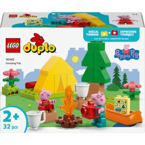 LEGO DUPLO Peppa Pig Camping Trip Building Playset with Canoe Toy 10452