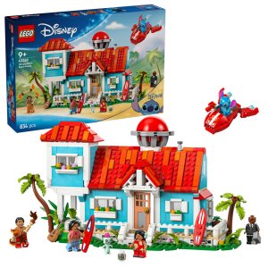 LEGO Disney Lilo and Stitch Beach House Building Kit Playset 43268