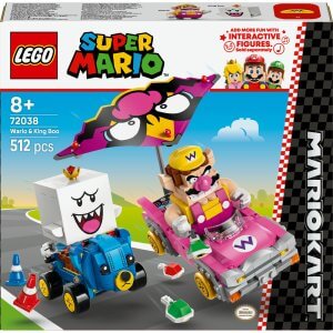 LEGO Super Mario: Mario Kart – Wario & King Boo Figures and 2 Karts 72038